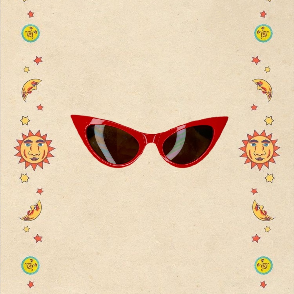 Red Cat Eye Sunglasses